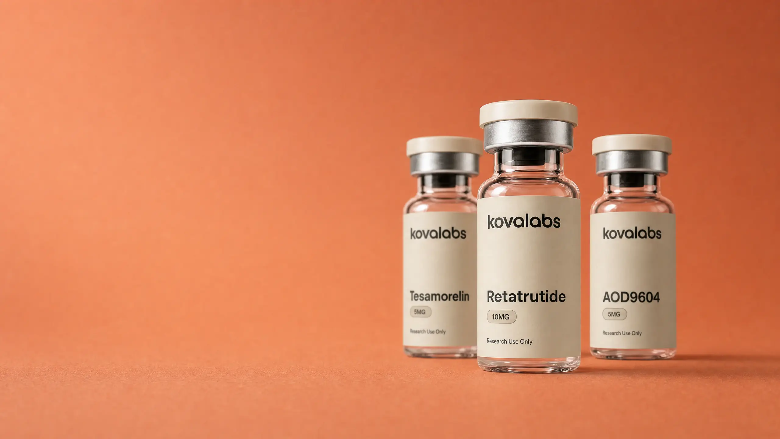 Tesamorelin, AOD-9604, MOTS-C - metabolic pathway research peptides